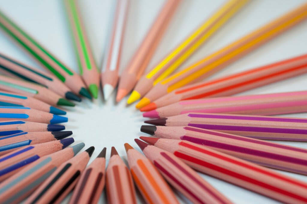 pencil crayons